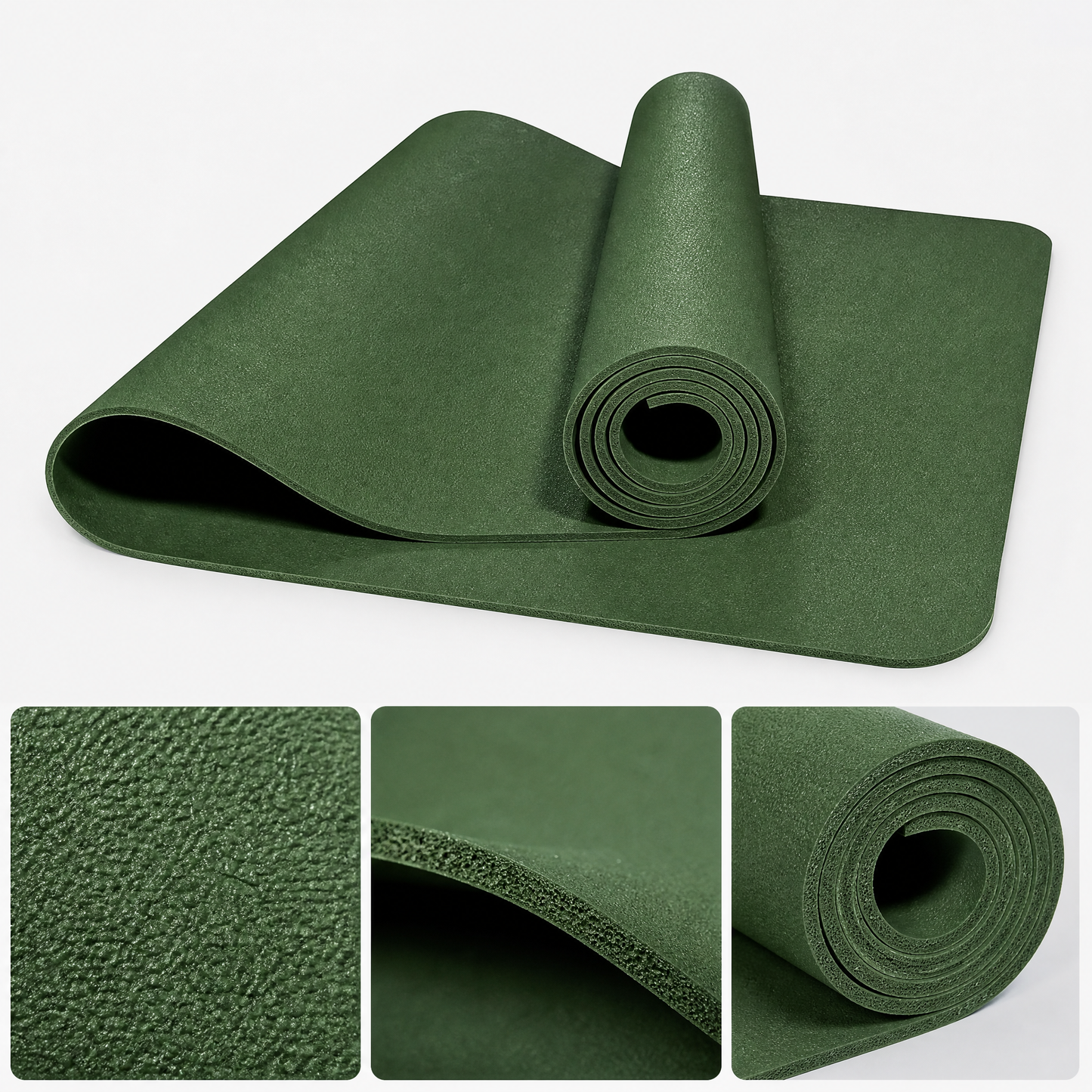 Nature-Inspired Essential | Premium Non-Slip Yoga Mat | Home & Studio Training | For Wellness Enthusiasts | Refreshing Forest Green Design