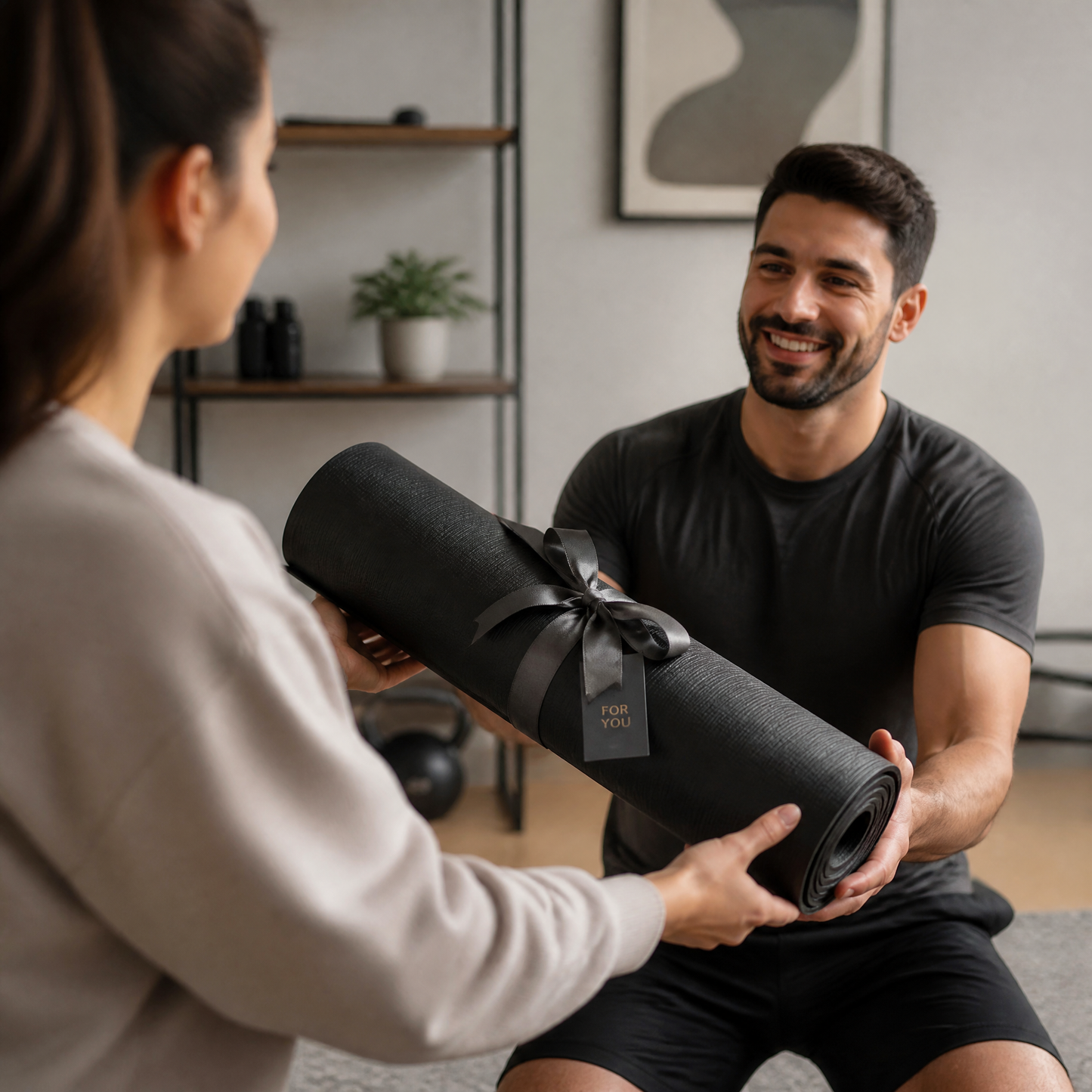 Fitness Essential | Premium Non-Slip Yoga Mat | Home & Studio Training | For Active Lifestyles | Sleek Black Finish