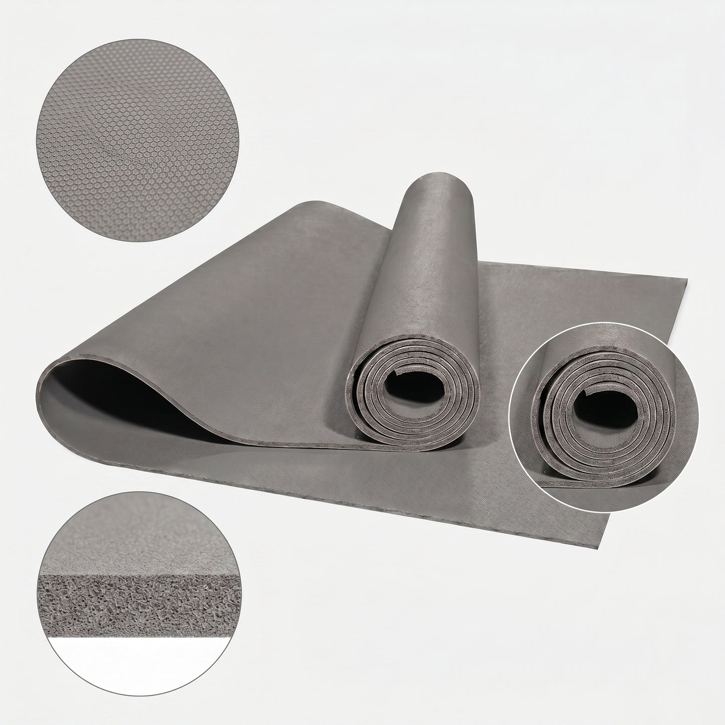 Wellness Essential | Premium Non-Slip Yoga Mat | Home & Studio Practice | For Active Lifestyles | Modern Gray Finish