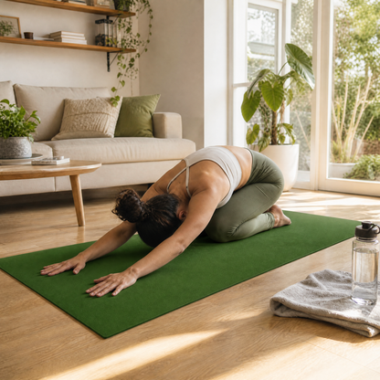 Nature-Inspired Essential | Premium Non-Slip Yoga Mat | Home & Studio Training | For Wellness Enthusiasts | Refreshing Forest Green Design