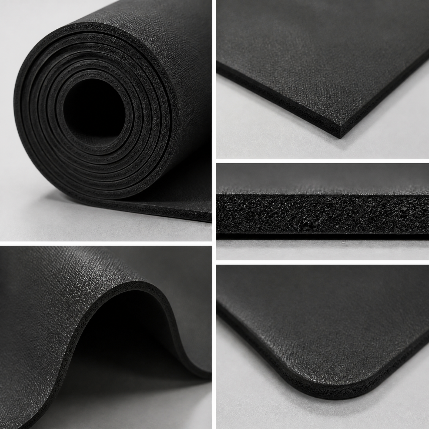 Fitness Essential | Premium Non-Slip Yoga Mat | Home & Studio Training | For Active Lifestyles | Sleek Black Finish