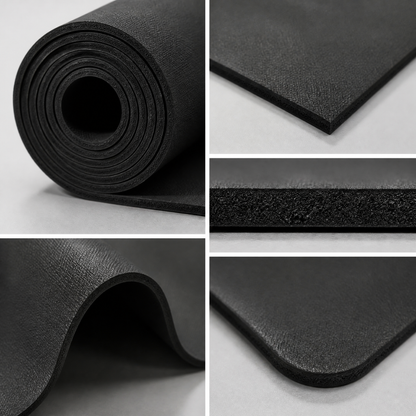 Fitness Essential | Premium Non-Slip Yoga Mat | Home & Studio Training | For Active Lifestyles | Sleek Black Finish
