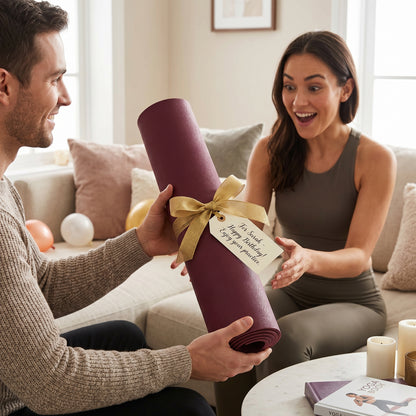 Premium Wellness Choice | Non-Slip Yoga Mat | Home & Studio Fitness | For Yoga Enthusiasts | Elegant Burgundy Finish