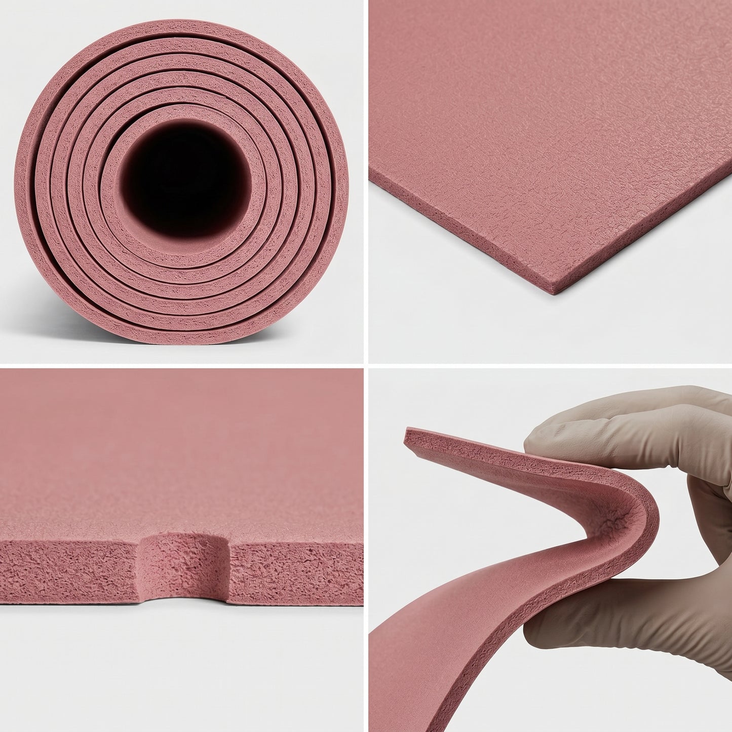 Wellness Favorite | Premium Non-Slip Yoga Mat | Home & Studio Practice | For Active Women | Elegant Blush Pink Finish
