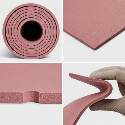 Wellness Favorite | Premium Non-Slip Yoga Mat | Home & Studio Practice | For Active Women | Elegant Blush Pink Finish