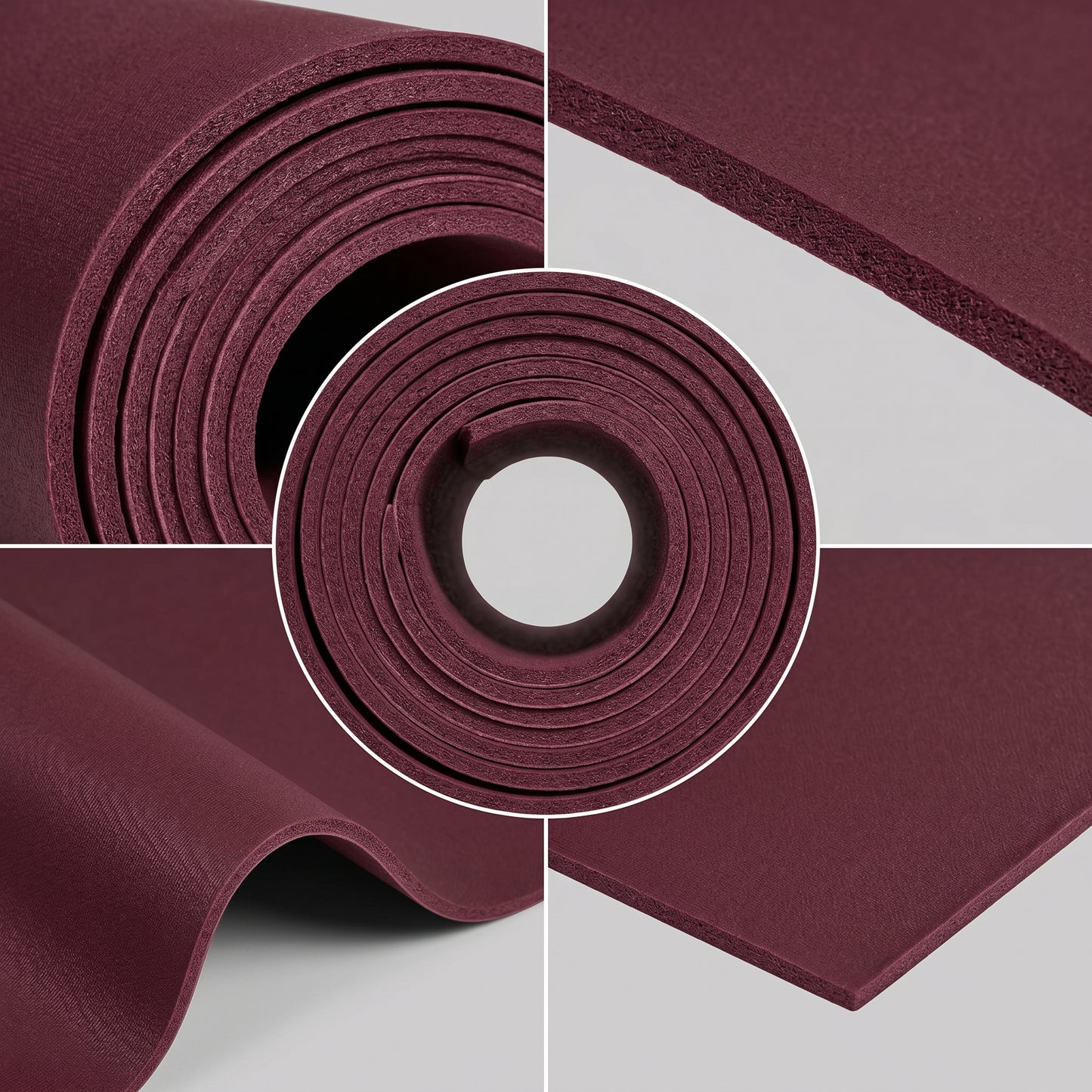 Premium Wellness Choice | Non-Slip Yoga Mat | Home & Studio Fitness | For Yoga Enthusiasts | Elegant Burgundy Finish