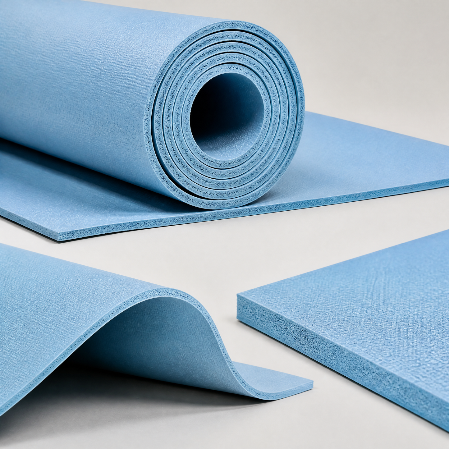 Daily Wellness Essential | Premium Non-Slip Yoga Mat | Home & Studio Practice | For Yoga Enthusiasts | Refreshing Sky Blue Finish