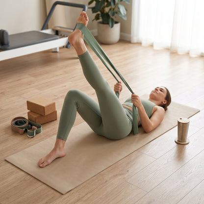 Wellness Lifestyle Essential | Premium Non-Slip Yoga Mat | Home & Studio Exercise | For Yoga Lovers | Elegant Sand Beige Design
