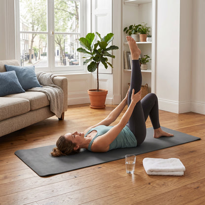 Wellness Essential | Premium Non-Slip Yoga Mat | Home & Studio Practice | For Active Lifestyles | Modern Gray Finish