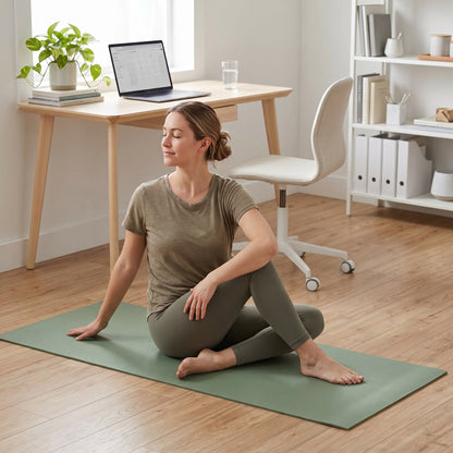 Wellness Favorite | Premium Non-Slip Yoga Mat | Home & Studio Practice | For Yoga Enthusiasts | Elegant Sage Green Finish