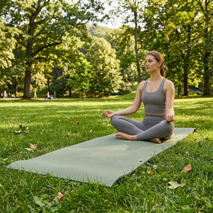 Wellness Favorite | Premium Non-Slip Yoga Mat | Home & Studio Practice | For Yoga Enthusiasts | Elegant Sage Green Finish
